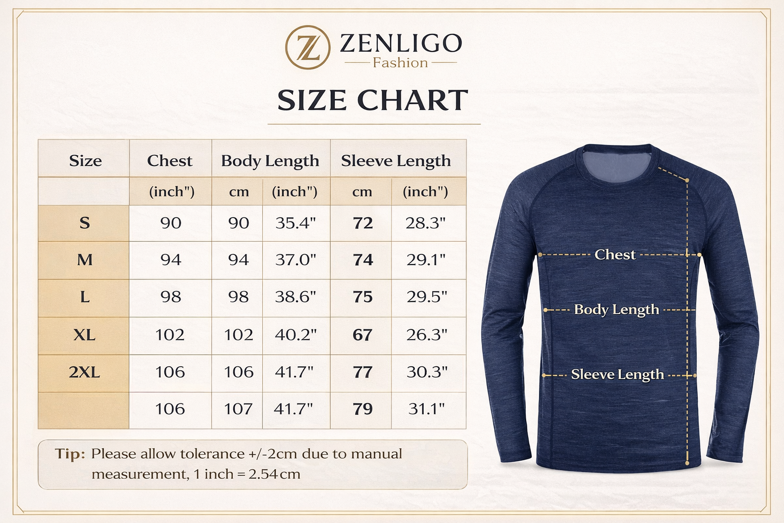 Men’s 100% Merino Wool Base Layer Top – Lightweight 150g Long Sleeve