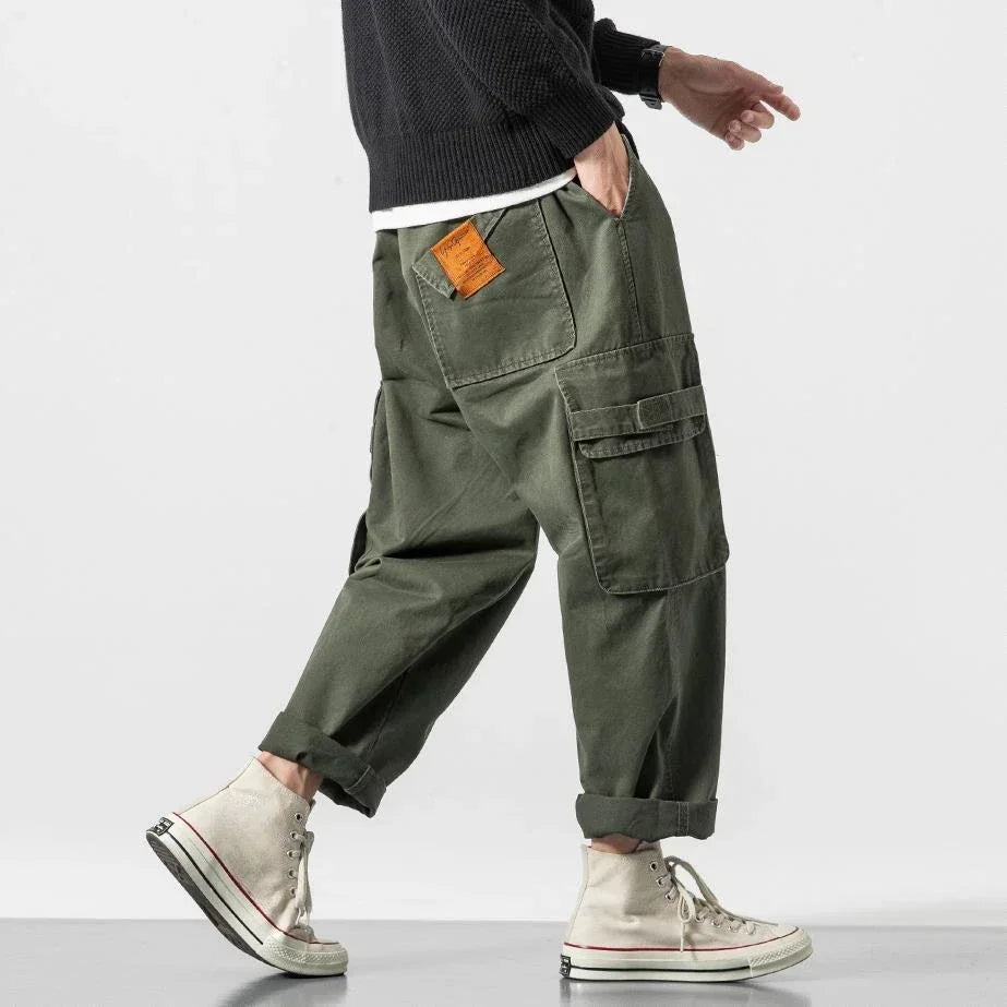 Men’s Baggy Cargo Pants – Casual Loose Fit Trousers