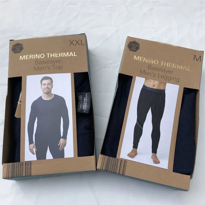 Men’s 100% Merino Wool Base Layer Top – Lightweight 150g Long Sleeve