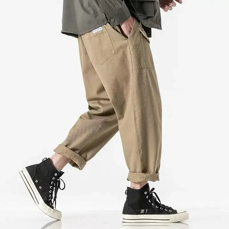 Men’s Baggy Cargo Pants – Casual Loose Fit Trousers