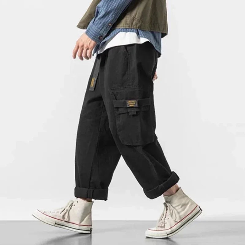 Men’s Baggy Cargo Pants – Casual Loose Fit Trousers