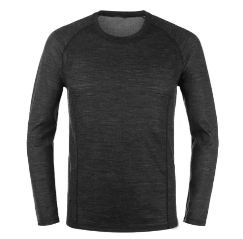 Men’s 100% Merino Wool Base Layer Top – Lightweight 150g Long Sleeve